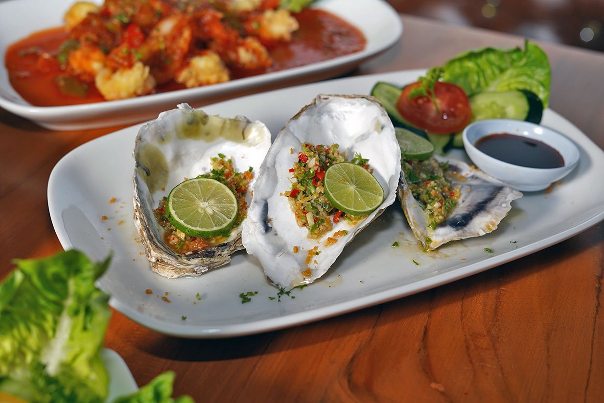 Live seafood selection in Kuta Bali