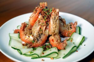 Seafood restaurant in Tuban Bali at Warung Mufu