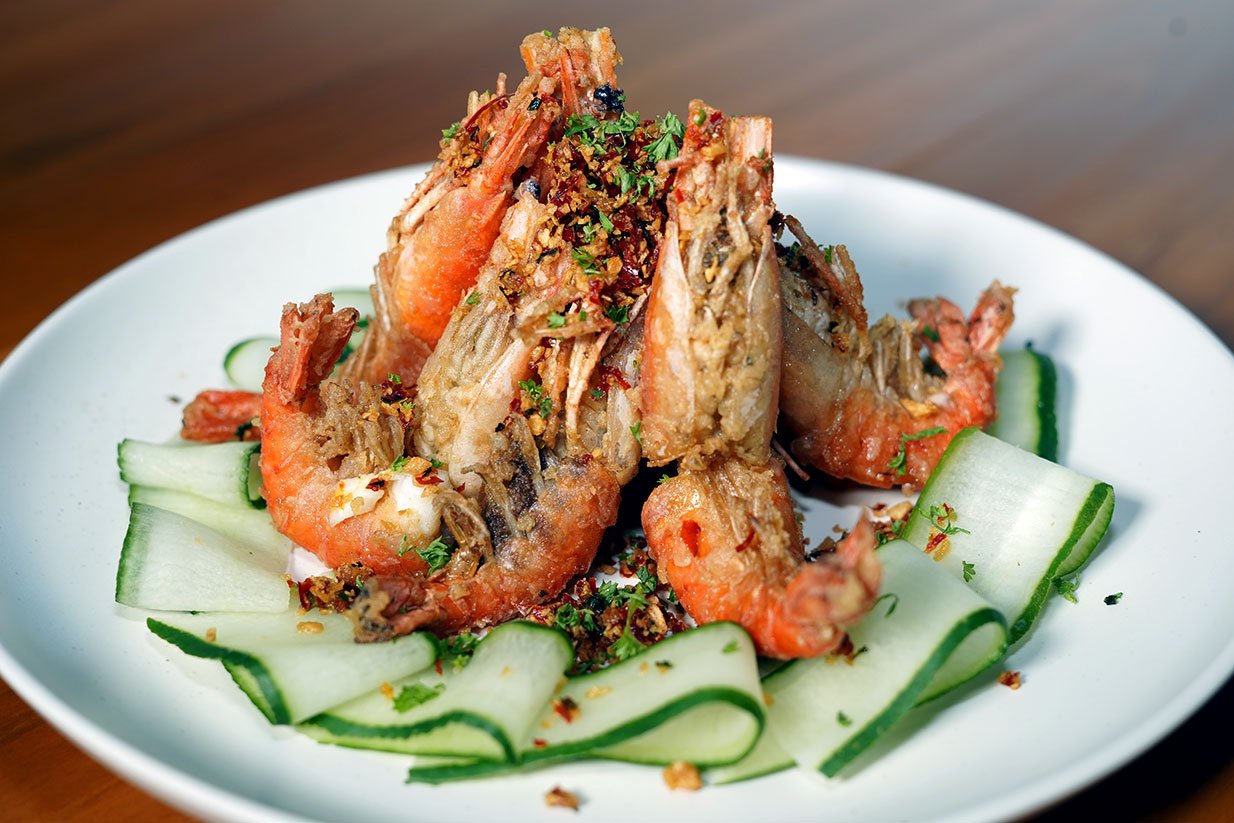 Seafood restaurant in Tuban Bali at Warung Mufu