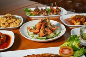 Seafood restaurant near Bali Airport at Warung Mufu in Tuban